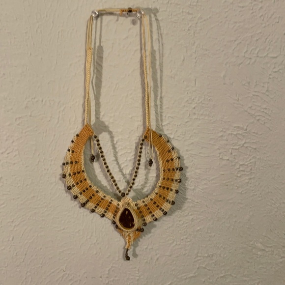 Woven/beaded necklace - Picture 2 of 4